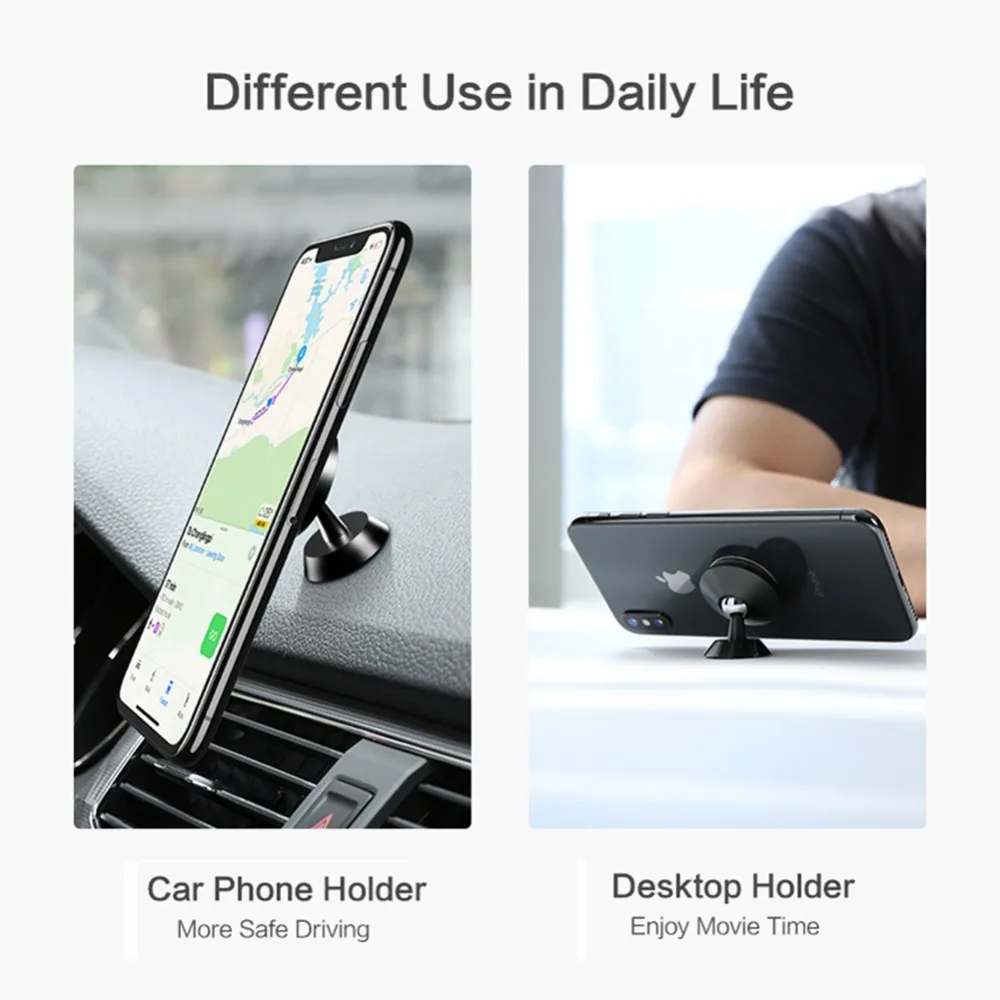 Universal Magnetic Car Phone Holder Mobile Mount Cell Stand Smartphone GPS Support Holder For iPhone 12 Xiaomi Samsung In Car - Image 4