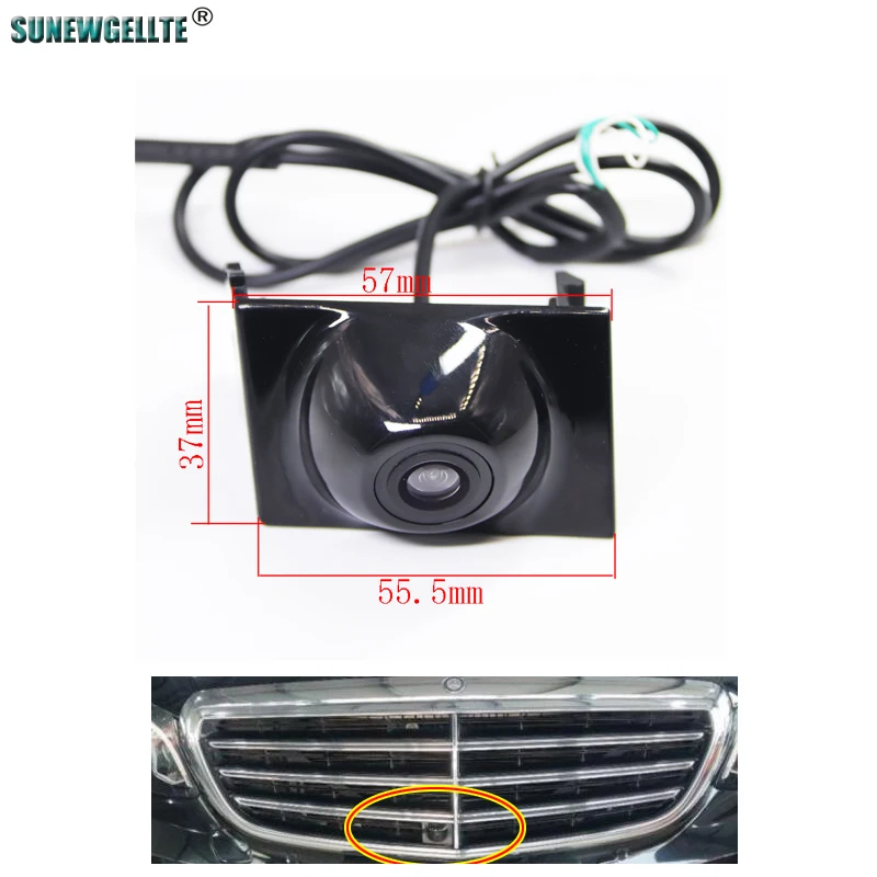 

CCD HD Car Front View vehicle Logo Camera for Benz E E-CLASS 2016 2017 Car front view camera parking kit waterproof Night viosn