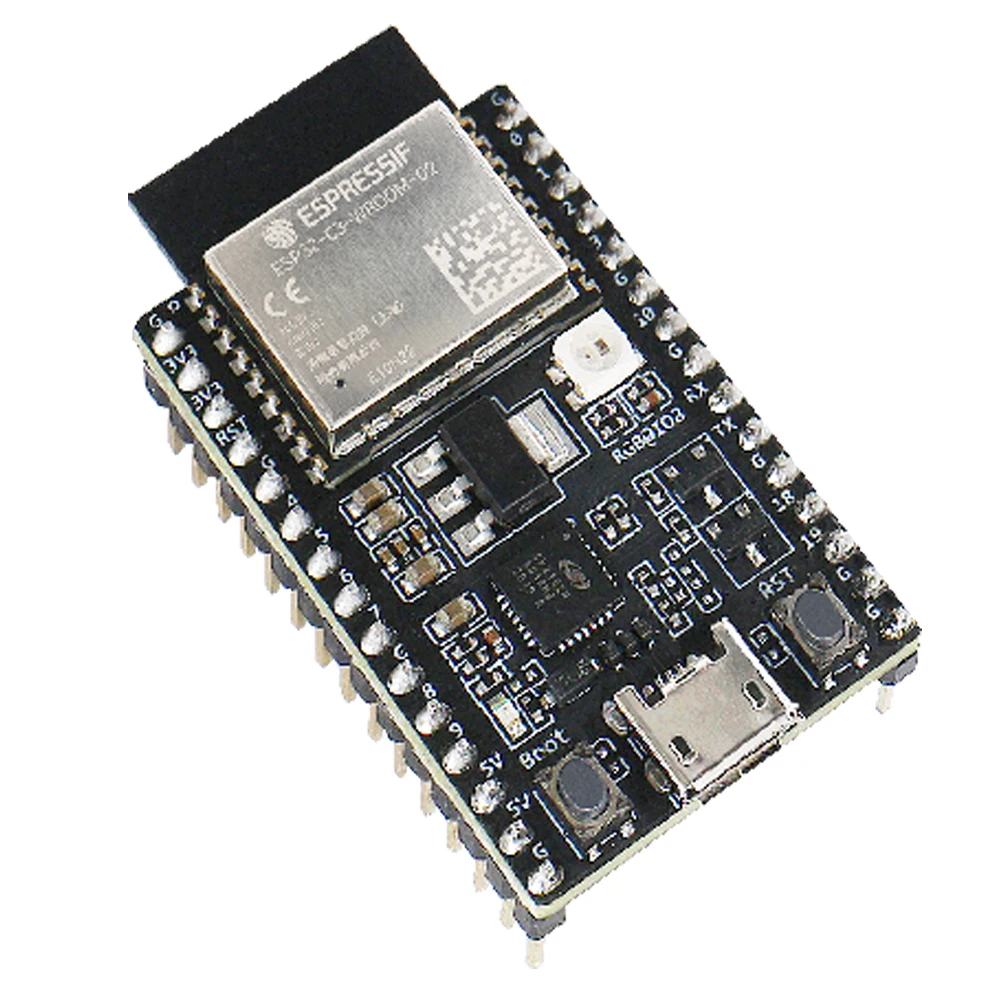 ESP32-C3-DevKitC-02 ESP32-C3 WROOM Module WIFI Blue-tooth-compatible Development Board 4MB SPI Flash Based on ESP32-C3-WROOM-02