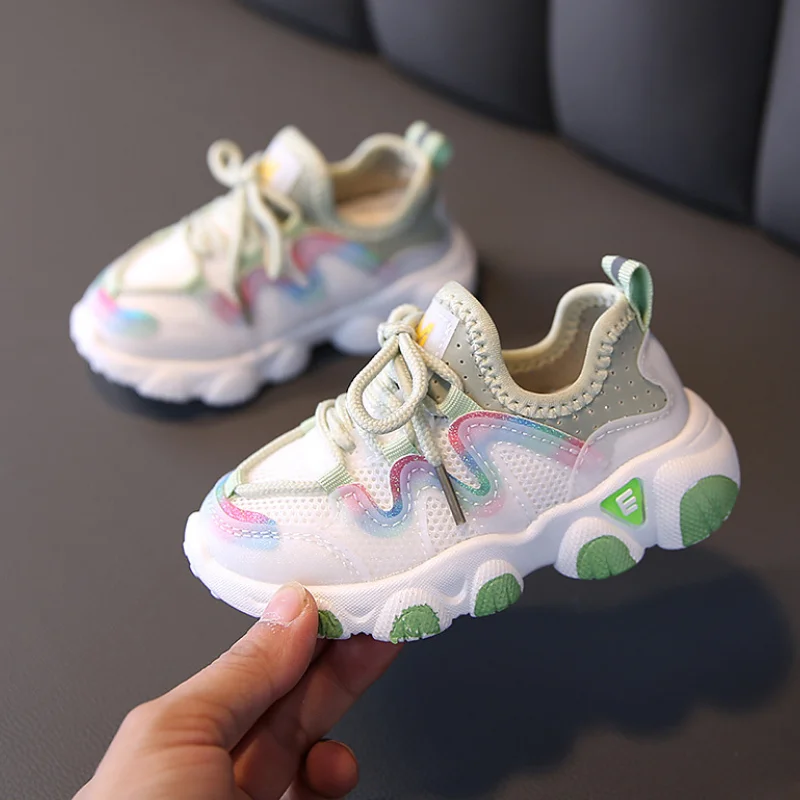 Candy Color Kids Shoes Summer Breathable Mesh Children Shoes Single Net Cloth Sports Sneakers Boys Shoes Girls Shoes CSH226