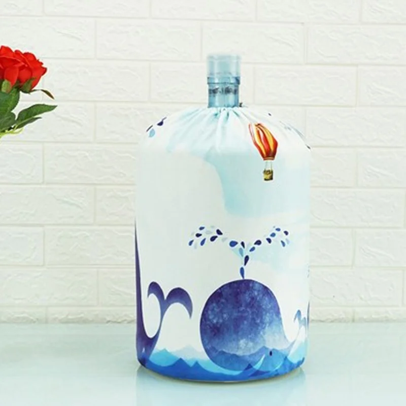 Cartoon Printed Water Dispenser Dust Cover Household Art Drinking Fountains Barrels Household Protector