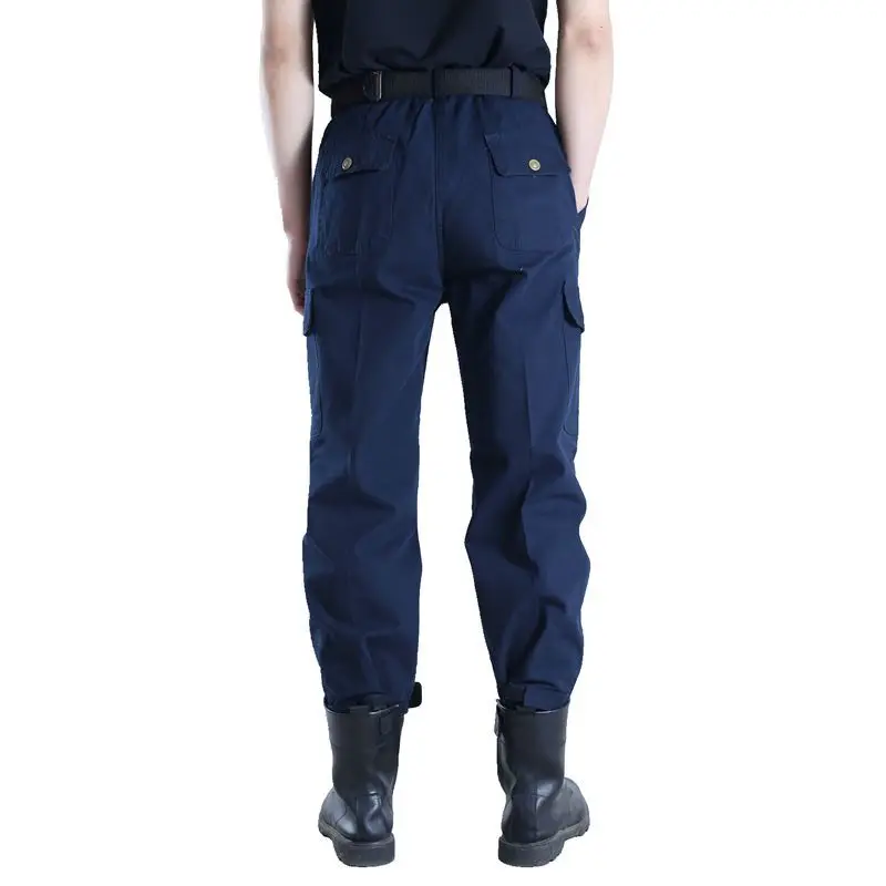 2020 Anti-Scalding Work Pants Male Labor Insurance Wear-Resistant Loose Welder Overalls Summer Construction Site Factory Clothes