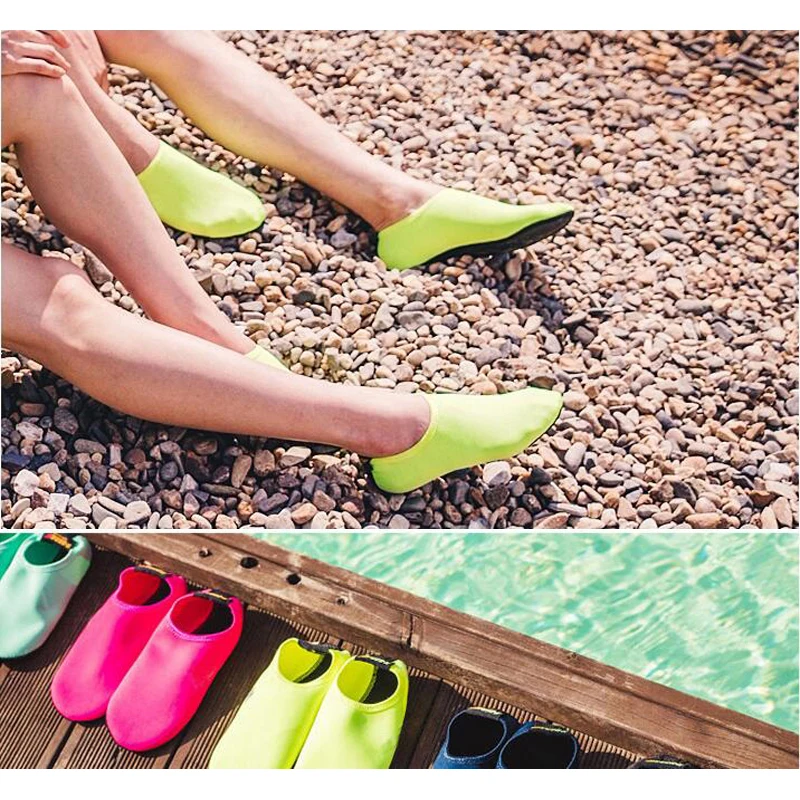 Men Beach Aqua Socks Women Kid Swimming Water Sport Barefoot Sneaker Gym Yoga Fitness Dance Swim Surfing Diving Snorkeling Shoes