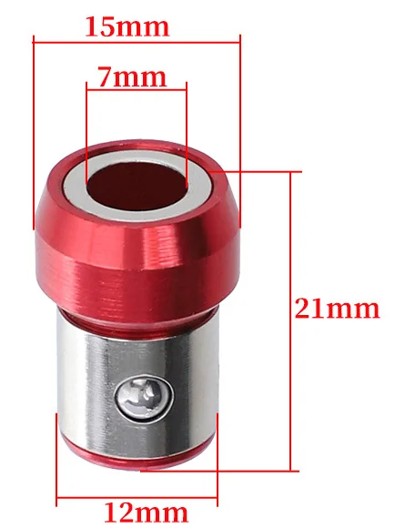 Đa Năng Vòng Nam Châm 1/4 "Kim Loại Vít Vòng Nam Châm Cho 6.35Mm Vít Chống Ăn Mòn Mũi Nam Châm mạnh Mẽ Nhẫn