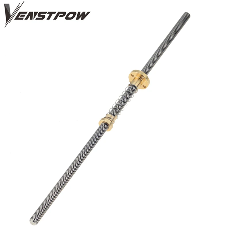 T8 Trapezoidal Lead Screw 8mm with Spring Nut