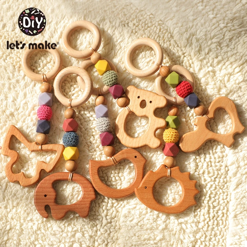 

Let'S Make 1pc Silicone Hexagon Teething Beads Tiny Rodent Crochet Beads Diy Handmade Play Gym Toys For Baby Wooden Teether