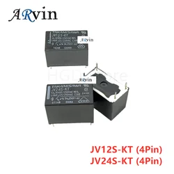 5Pcs/Lot 100%Original New TAKAMISAWA JV5S-KT JV12S-KT JV-24S-KT JV24-KT 4PINS 5A30VDC/250VAC 12VDC 24VDC Power Relay