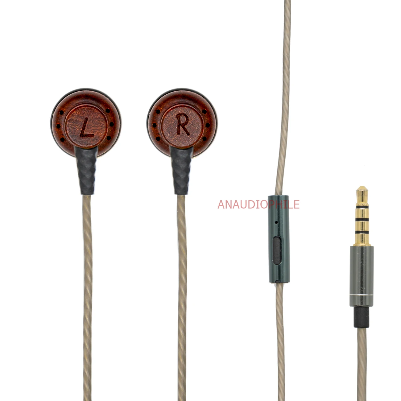 HiFi Audiophile Earphones Flat Head In-Ear DIY HiFi Headset Beryllium Diaphragm Wired Bass DJ Earbuds