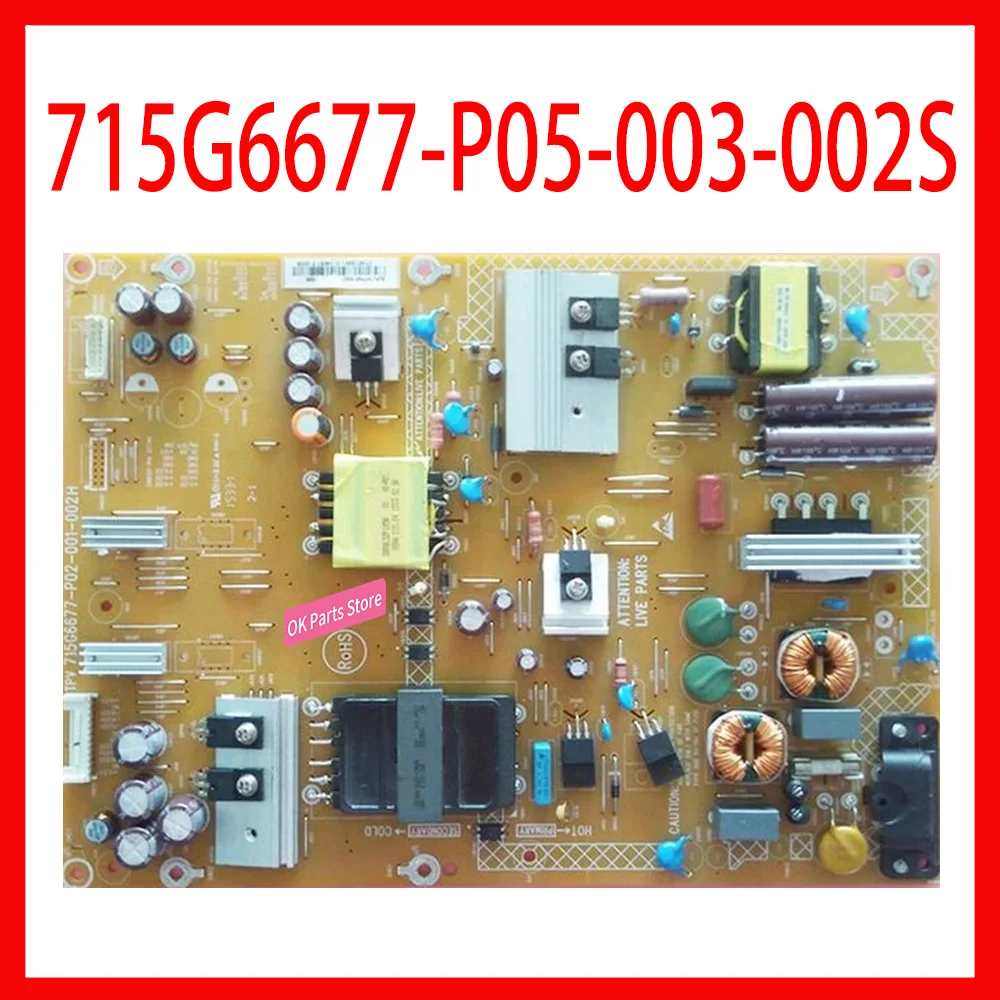 

715G6677-P05-003-002S /H Power Supply Board Equipment Power Support Board TV 50PUF6061/T3 50PUF6701 Original Power Supply Card