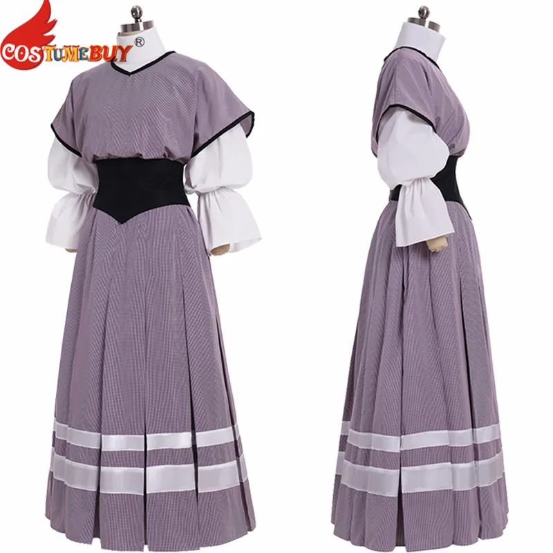 

Costumebuy Victorian Edwardian Women Dress Jumper Dress Costume Women long dress Ball Gown Custom Made any size/color