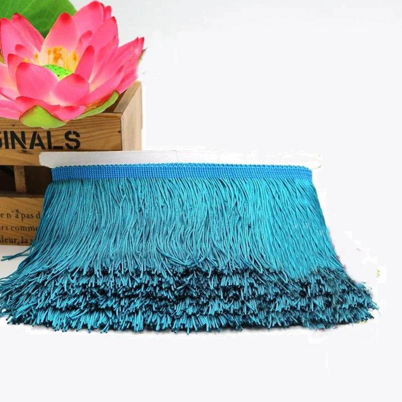 Short Tassel Fringe Trim, Lace Ribbon Tassels for Curtains, Dresses Sewing, Fringed Colors Trimmings, DIY Accessories, 10 M