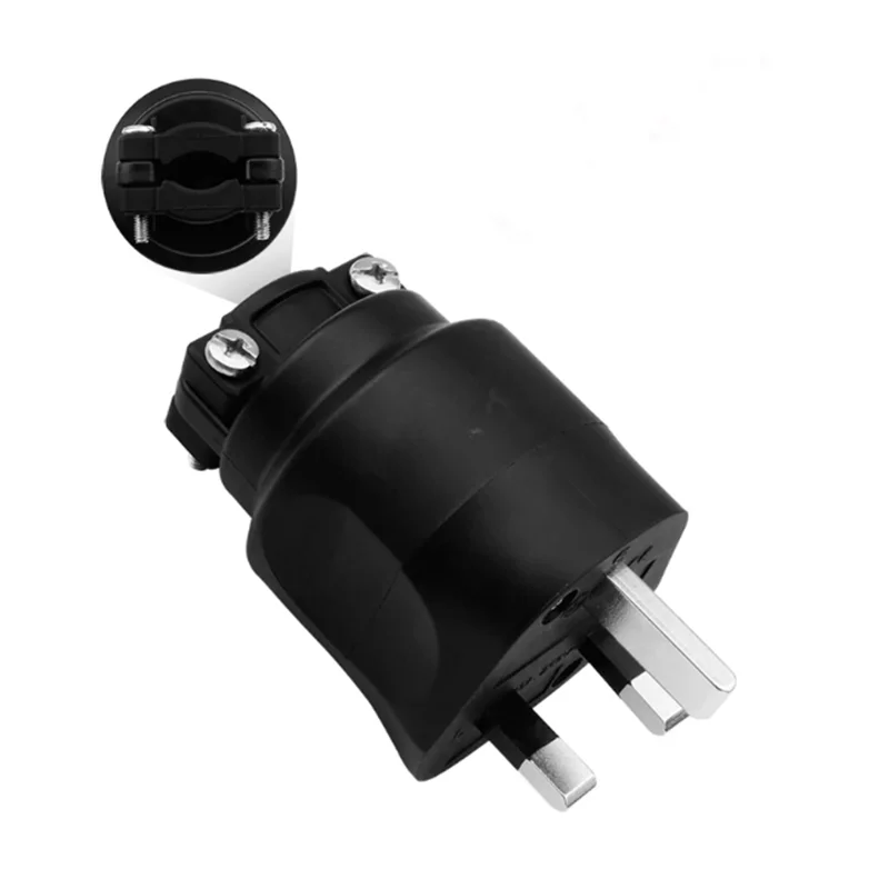 1pcs audio HiFi DIY Hi-end Sistema de Som Acústico AC EN plugue elétrico 3 pinos UK Britânico plugue fusível Conector