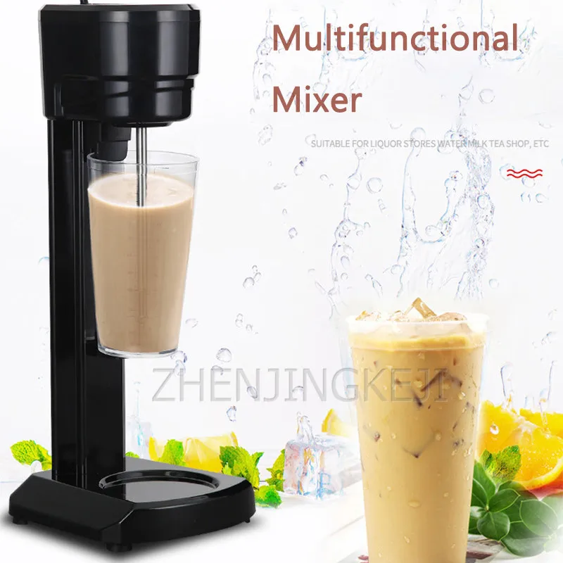 Commercial Milk Shake Machine 220V Electric Milk Frother Portable Food Blender Coffee Mixing Milk Bubble Mixer 1000ML Milks Foam