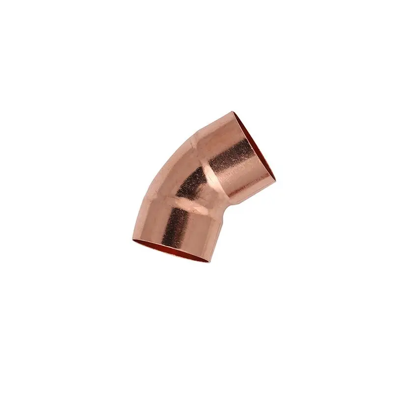 9.52mm - 50.8mm Copper Fitting 45 Degree Equal Elbow Double Socket Welding Pipe Connector for Air Conditioning Refrigeration