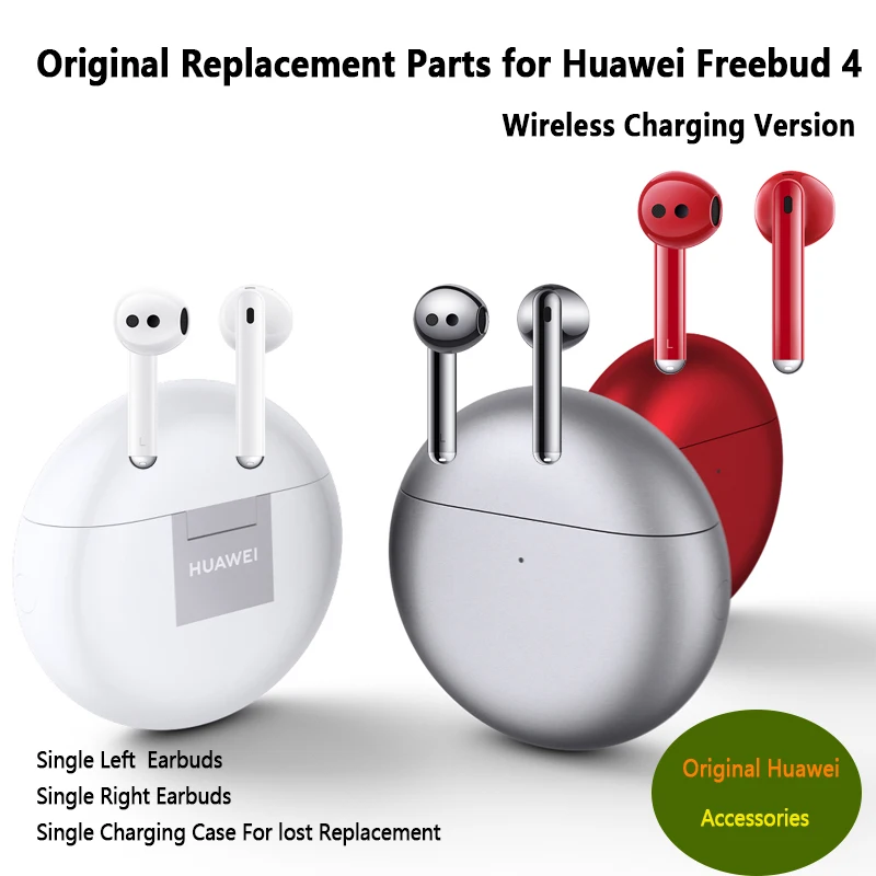 Original Huawei Freebuds 4 Part Replacement Single Left Right Earphone or Chrging Case Accessories Wireless Bluetooth Headphone