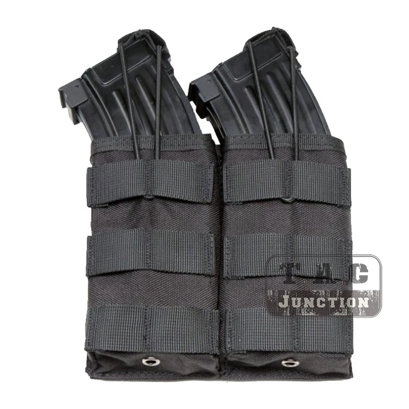 Tactical 5.56 .223 Fast Open-top Draw Out Double Mordular Pouch For Paintball Airsoft 1000D Nylon MOLLE System Magazine Pouch