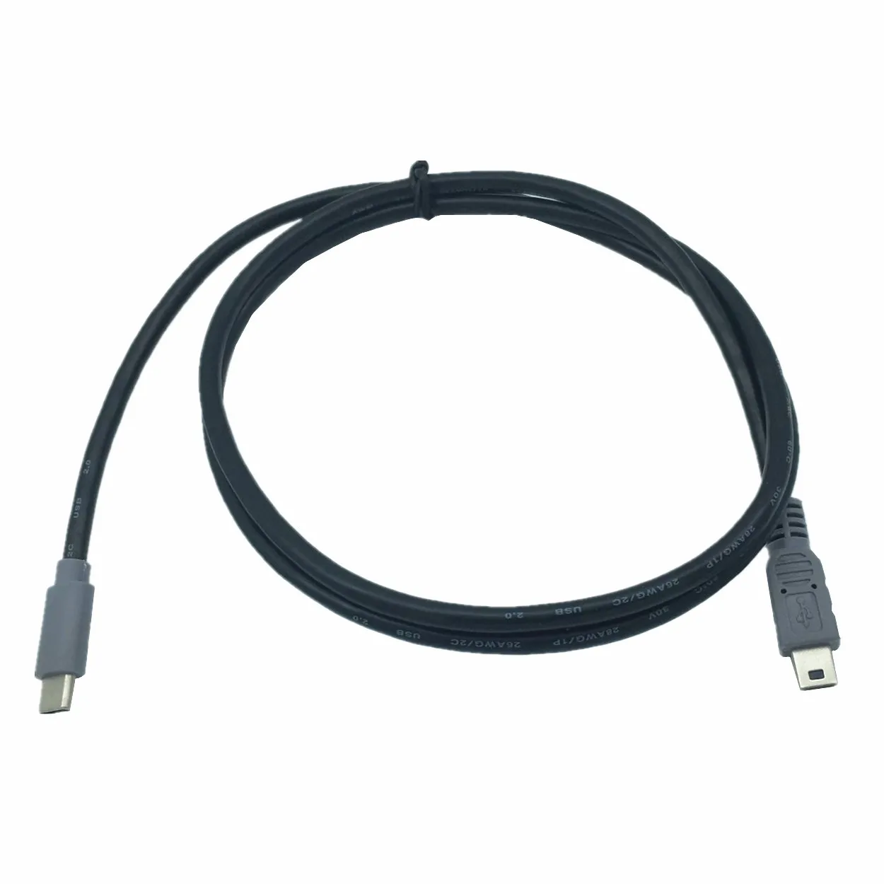 USB 3.1 Type C Male To Mini USB 5 Pin B Male Plug Converter OTG Adapter Lead Data Cable for Mobile Macbook 0.25m/1m