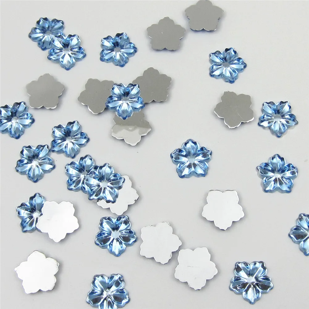 13mm 100pcs Flower shape Acrylic rhinestone Baby Birthday Party Boy Girl Baby Shower Confetti Birthday Gift beads