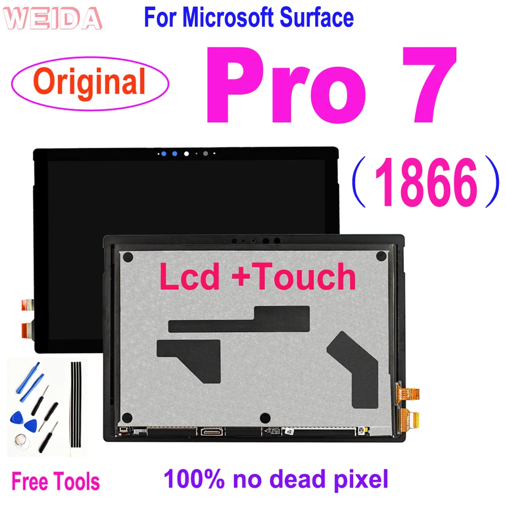 Imagem -02 - Montagem do Digitalizador de Ecrã Tátil Lcd 12.3 Microsoft Surface Pro Surface Pro Plus 1960 1961 Original 1960