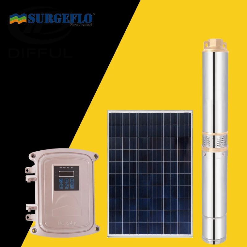 

MPPT controller 750W Permanent magnet synchronous motor solar borehole pumps solar power water pump system irrigation