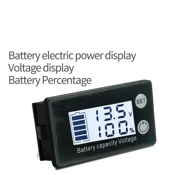 8V-60V液晶顯示器3S/4S/5S/7S/10S/13S電池容量指示器,12V/36V/48V顯示電壓表/溫度計/功率等級測試儀 12 最佳銷售 12V顯示屏 - №11