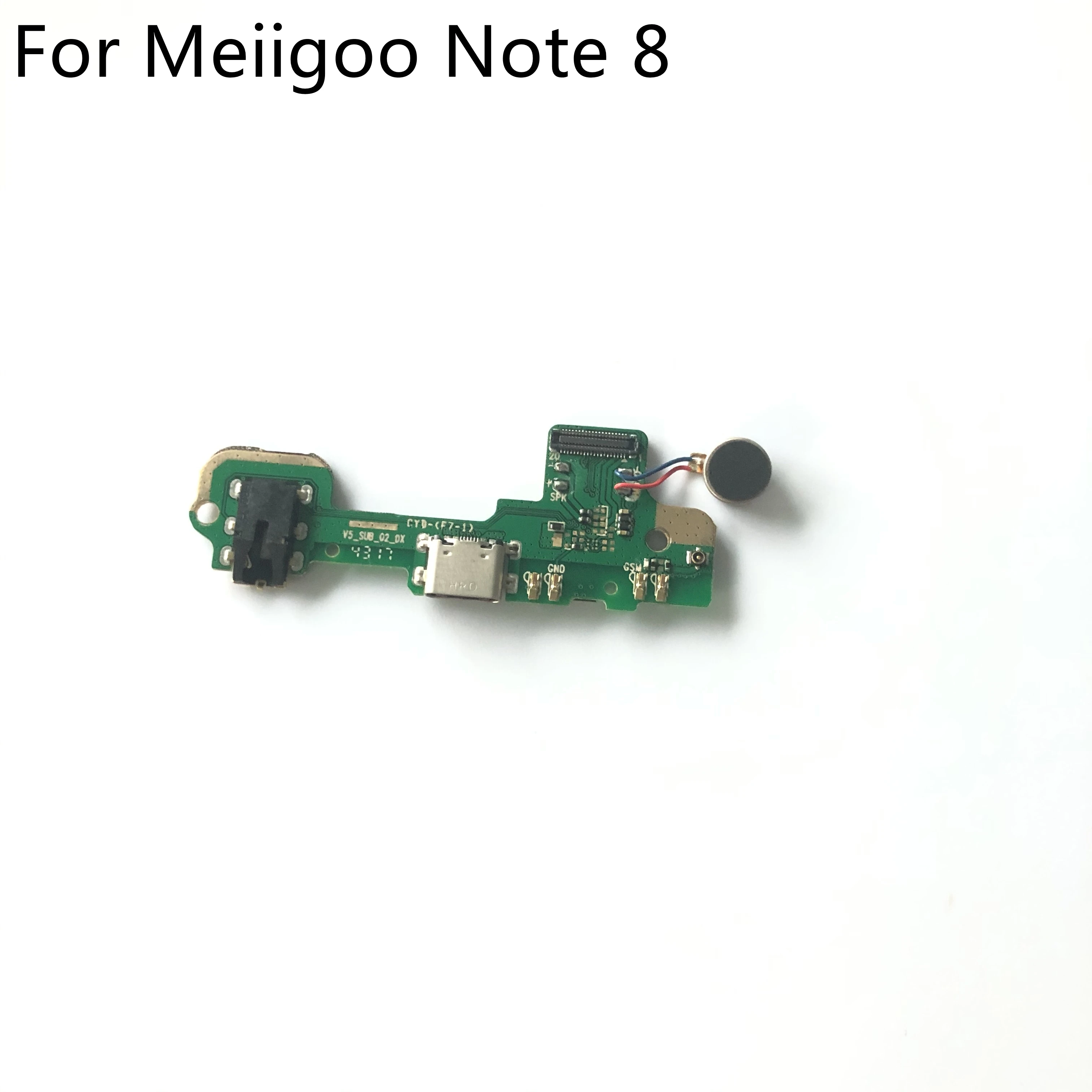 Meiigoo Note 8 USB Plug Charge Board + Vibration Motor For Meiigoo Note 8 MTK6750T 5.99 inch 2160x1080 Smartphone