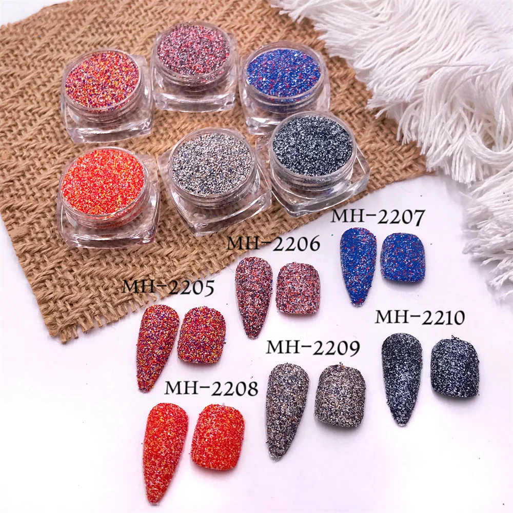 TCT-636  Woolen Fabric Sugar Nail Glitter Spring Coat Color NailS Decoration Nagel Tumbler Crafts Manicure Festival Accessories