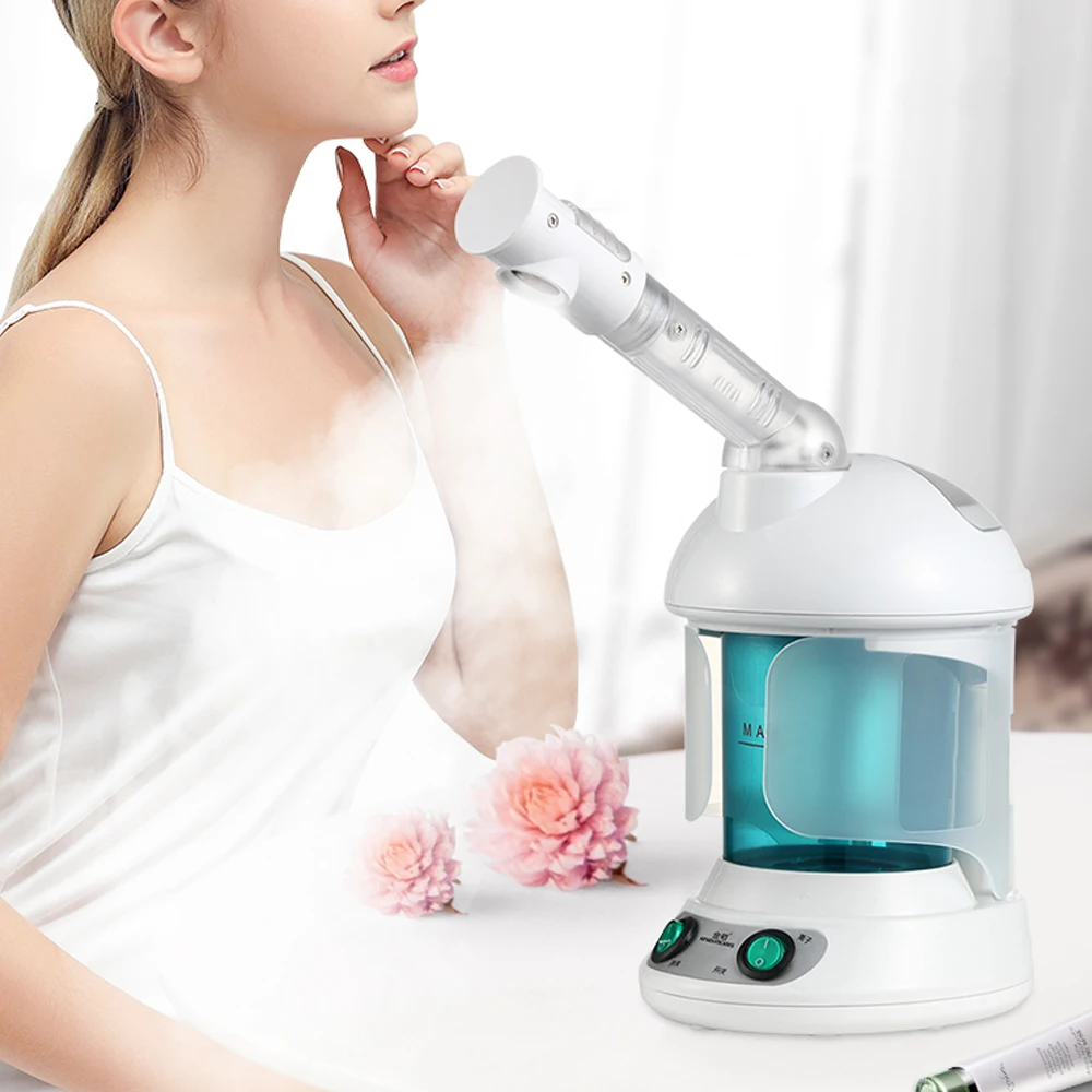 Hot Mist Facial Steamer Steaming Skin Humidifier Ozone Sterilization Facial Sprayer Steamer For Salon Spa Face Sauna Skin Care