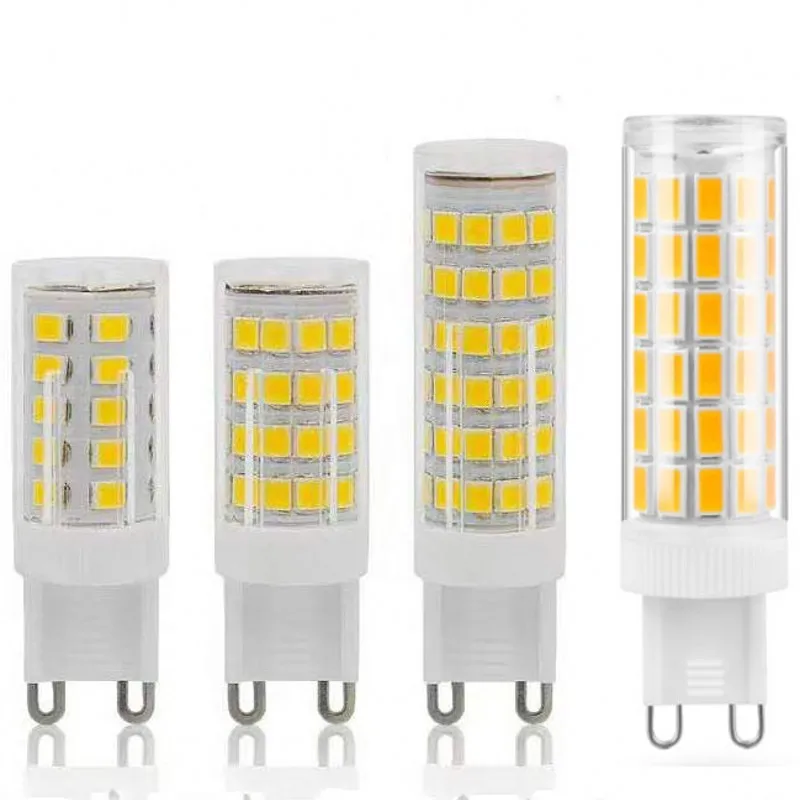 Brightest G9 LED Lamp AC220V 5W 7W 9W 12W Ceramic SMD2835 LED Bulb Warm/Cool White Spotlight replace Halogen light