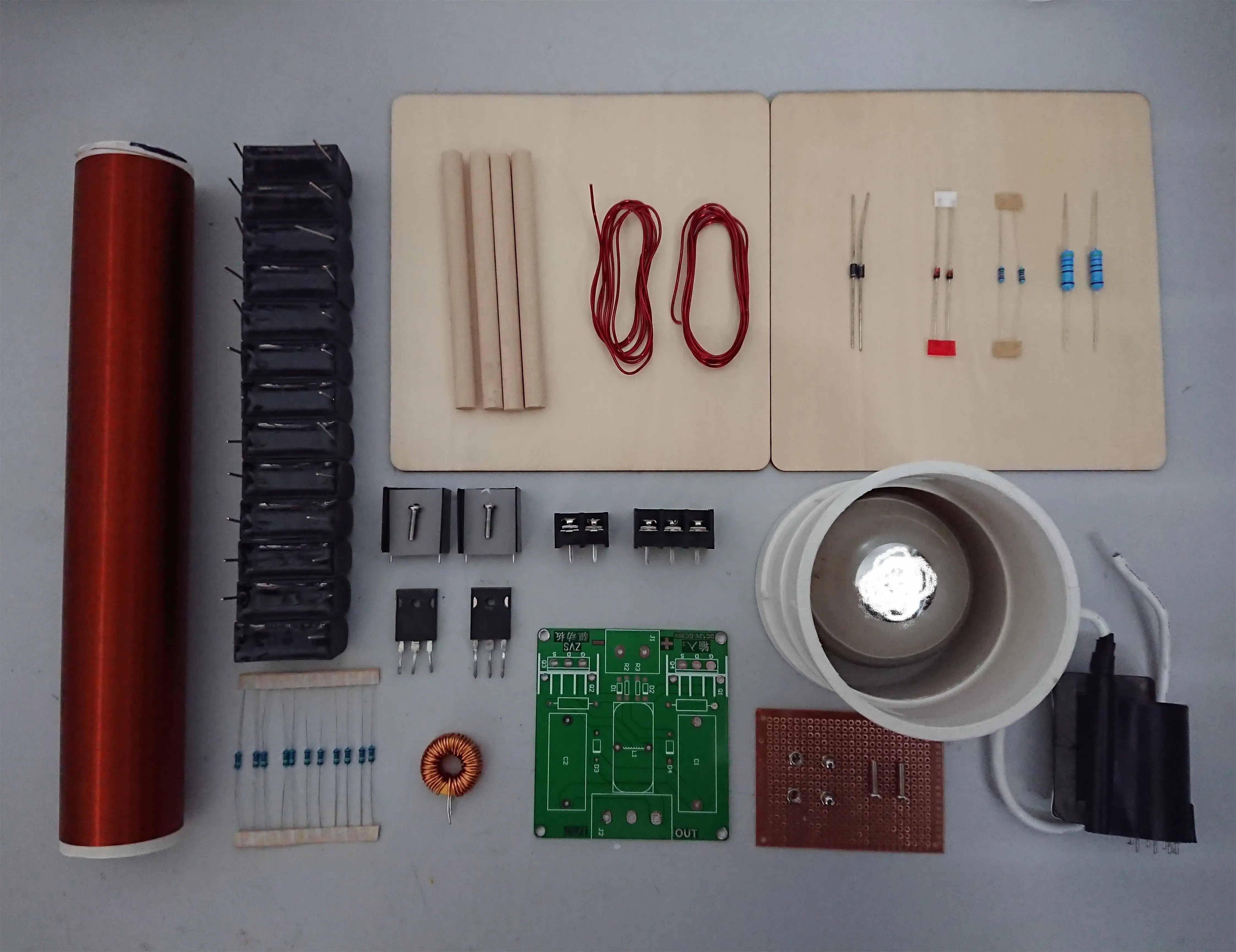 Tesla Coil Kit, DIY Technology, Wireless Transmission, Lighting, Arc Drawing, Arc Spraying