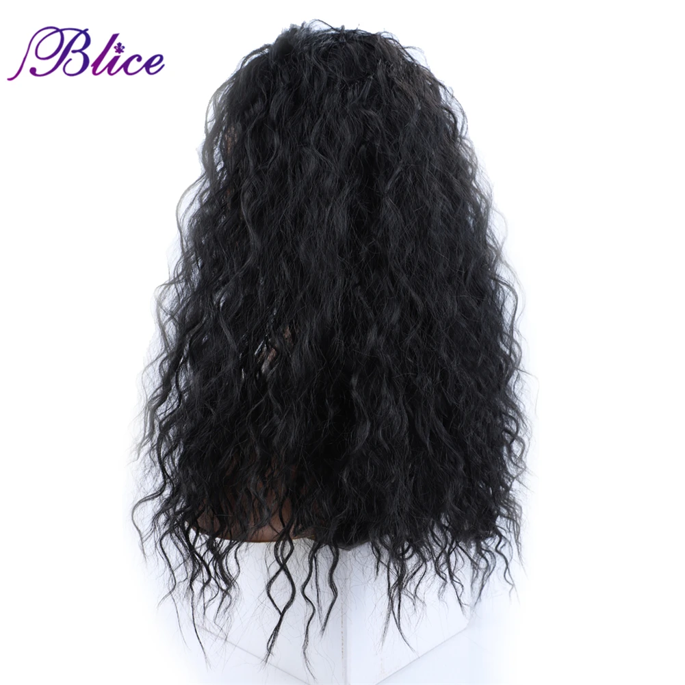 Blice Headband Wig Synthetic Hair ExtensionsNatural Wave Elastic Scarf Wigs No Sew In For African American Women