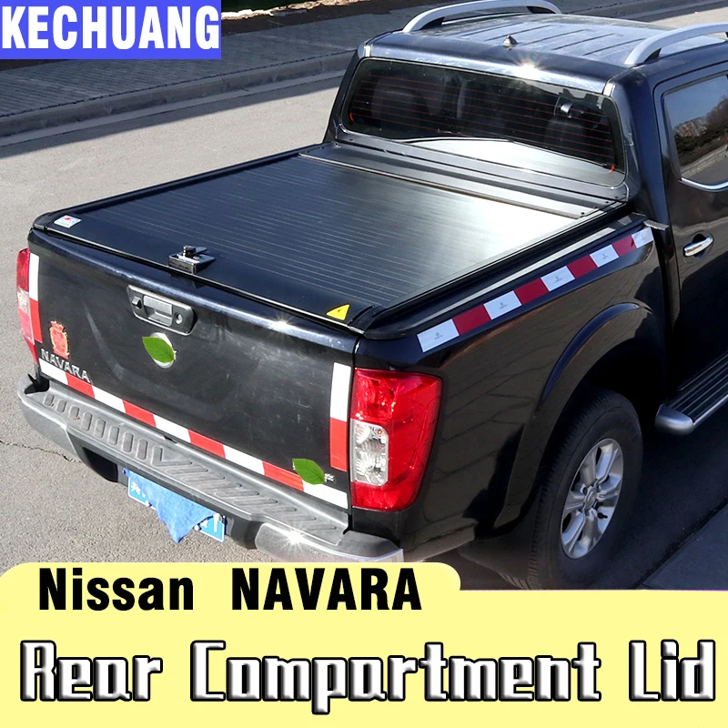 For Nissan Navara D40 Np300 Pickup Truck Tonneau Bed Cover Rear Compartment Lid refitting thickened aluminum rolling curtain