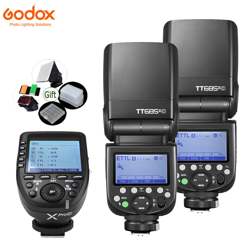 GODOX TT685II Camera Flash Light TTL 2.4G HSS 1/8000s GN60 Wireless Speedlite TT685 II for Canon Nikon Sony Olympus Fuji