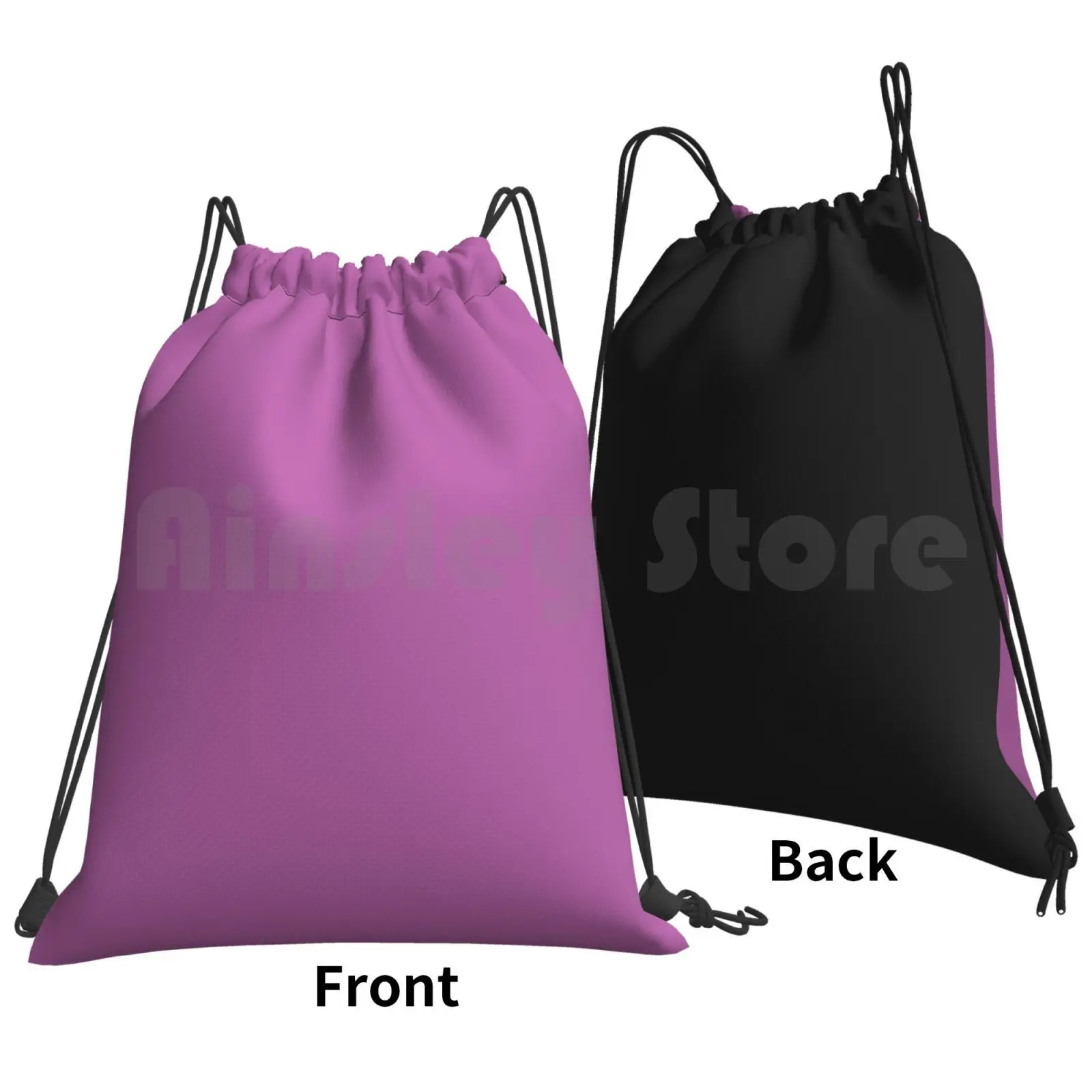 Orchid Pantone Color Of The Year 2014 Backpack Drawstring Bag Riding Climbing Gym Bag Pink Ozcushions