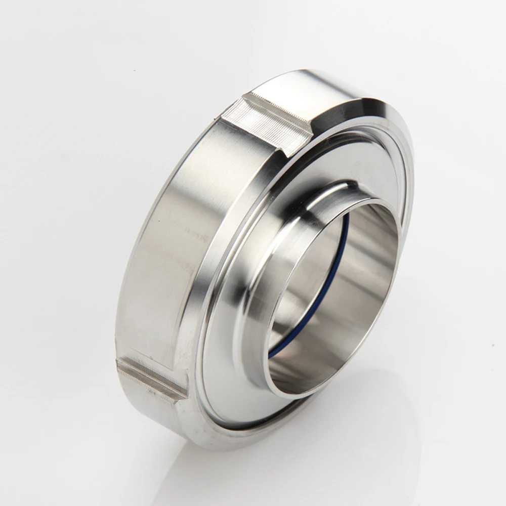 DN15/20/25/32/40/50/60/80 DIN Standard SUS 304 Stainless Sanitary Butt Weld On Socket Union Set Pipe Fitting Connector Homebrew