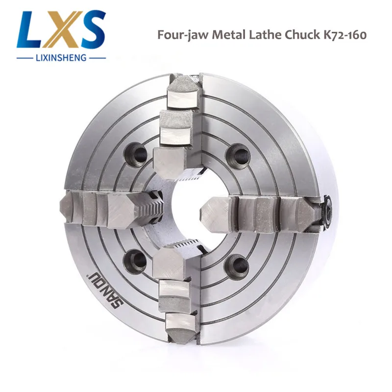 

Self centering Independent Lathe Chuck 160mm 4 Jaw Metal Lathe Scroll Chuck k72-160 For Wood Lathe