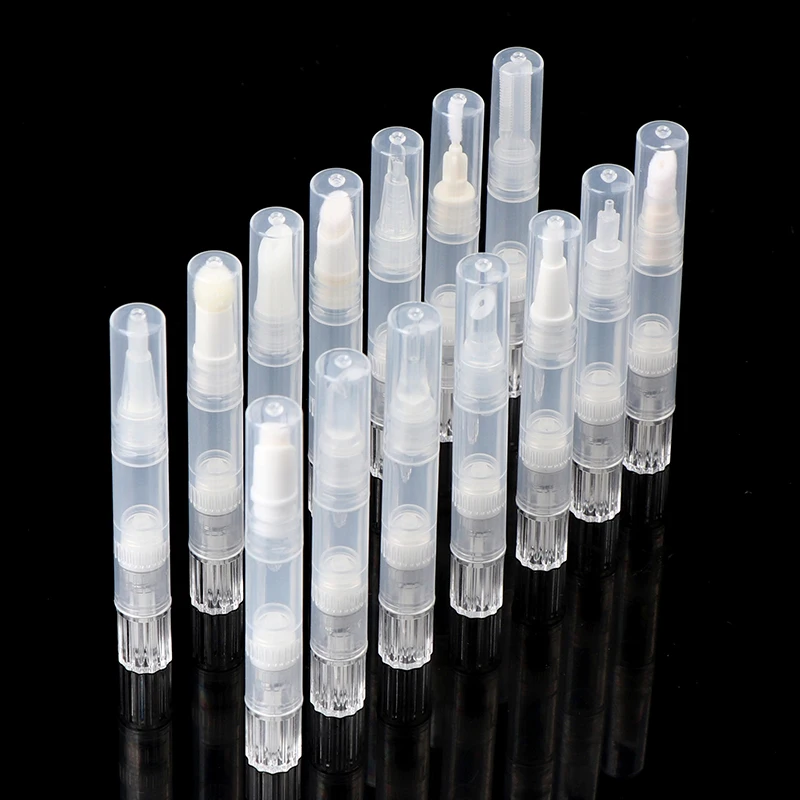 Empty Nail Oil Pen With Brush Liquid Foundation Refillable Bottles 1.5ml