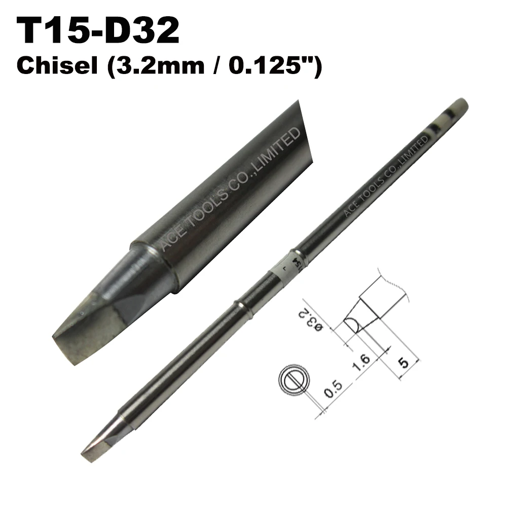 

5 PCS T15-D32 Replacement Soldering Tip for HAKKO FM-203 FM-204 FM-206 FX-951 FX-950 FX-952 FX-9501 FM-2028 FM-2027 FM-2021