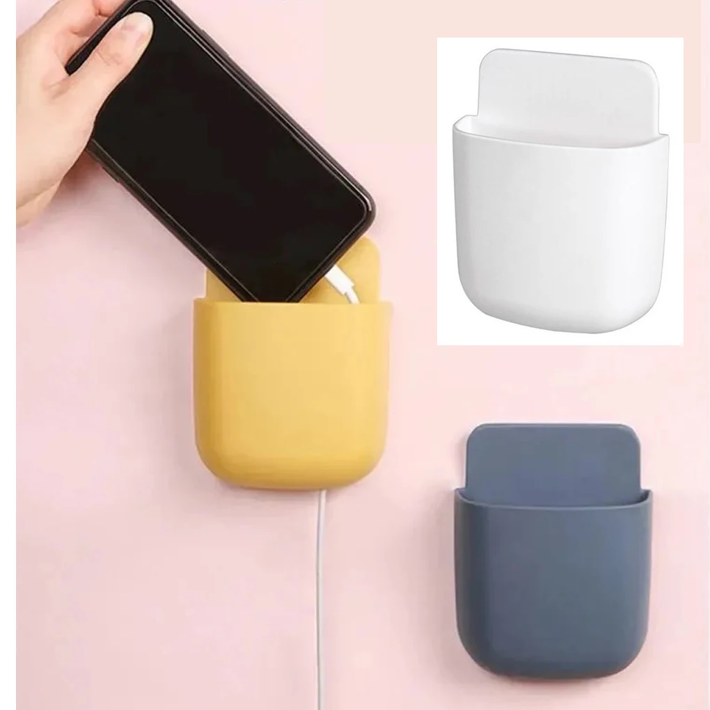 1 Pcs Hanging Cell Phone Holder Charger Adapter Folding Wall Charging Holder For Xiaomi Iphone Mobile Phone Accessories