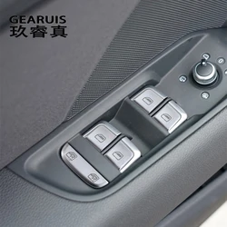Car Styling For Audi A3 8V S3 Interior Door Window Glass Switch Buttons Frame Cover Stickers Trim panel Sequins Auto Accessories