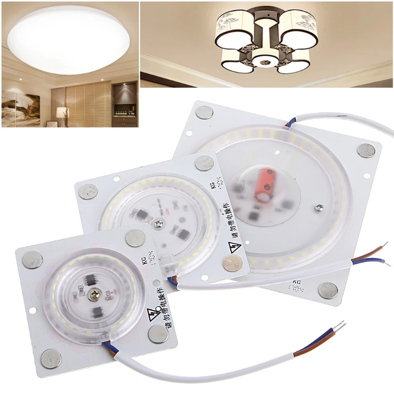 Placa magnética PCB, módulo LED 12W 18W 24W, reemplazo de lámpara de techo, fuente de luz A0NC