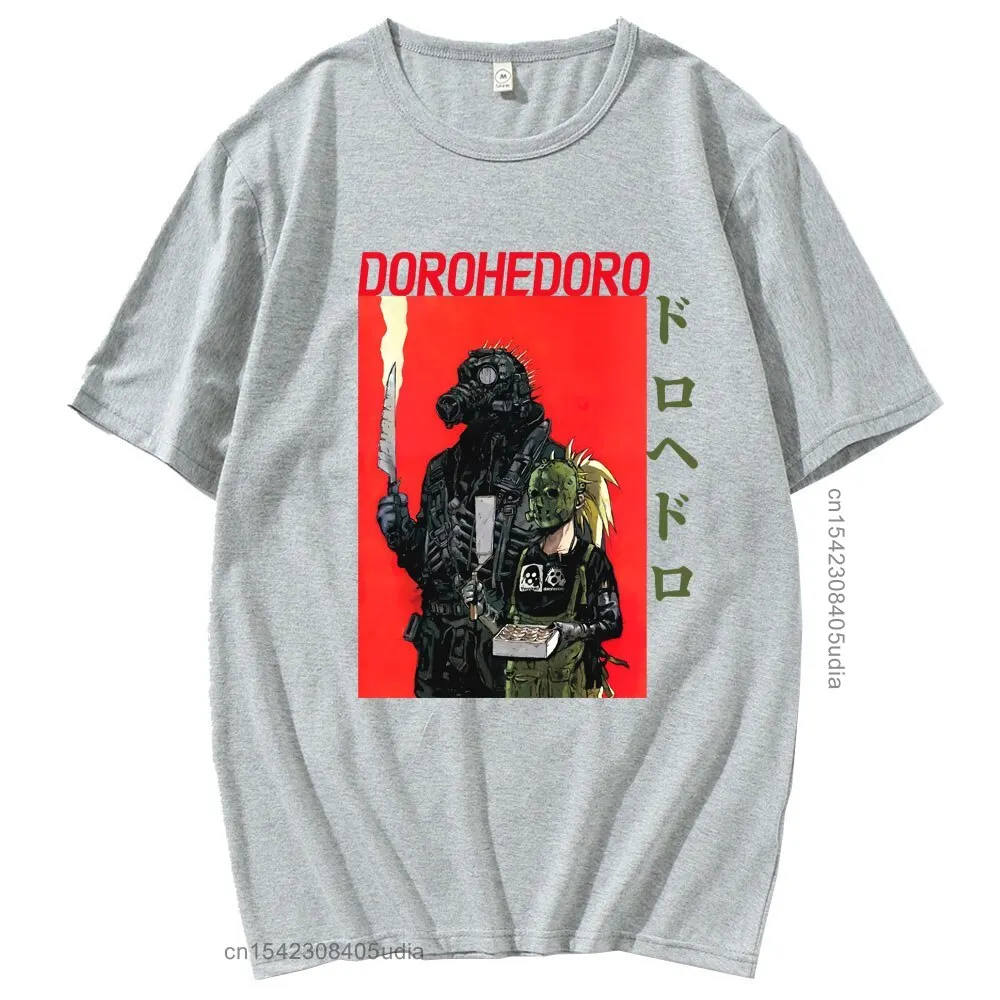 Japanese Anime Dorohedoro Pattern Short Sleeve Spring Summer Men/Women Pure Cotton Fashion T-Shirt Male Casual Loose Tshirt