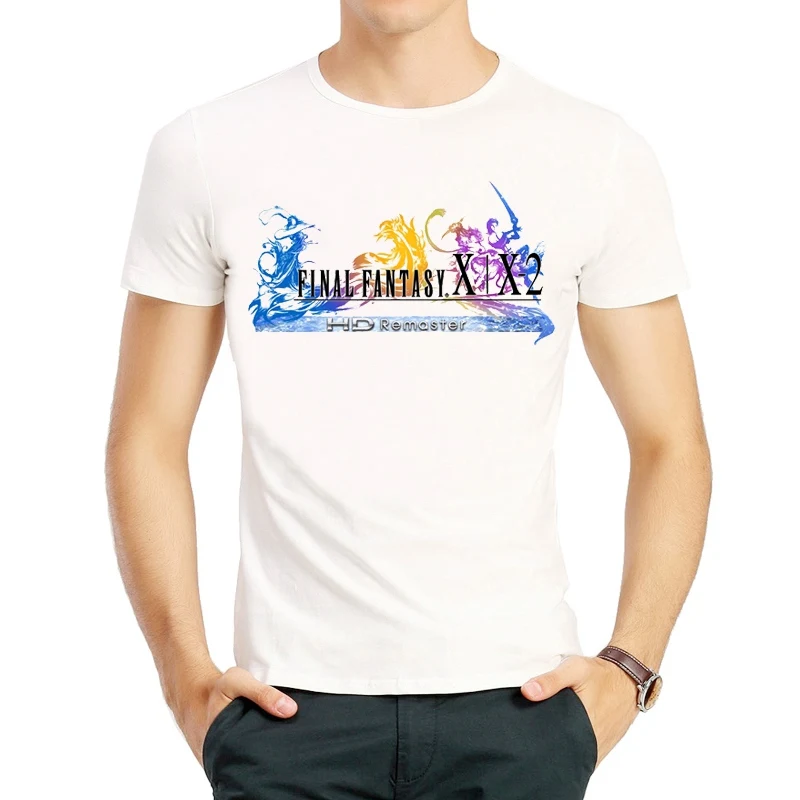 ファイナルファンタジーx tシャツ白色メンズ半袖ファイナル