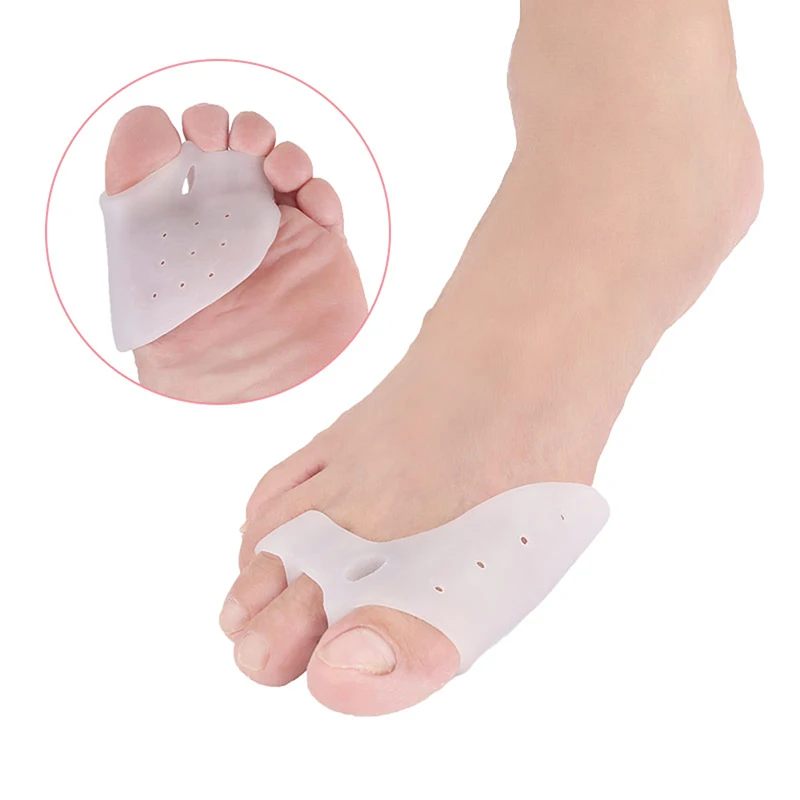 1 Paar Siliconen Bunion Teen Corrector Orthesen Stijltang Separator Pijnverlichting Corrector Hallux Valgus Teen Brace & Ondersteuning