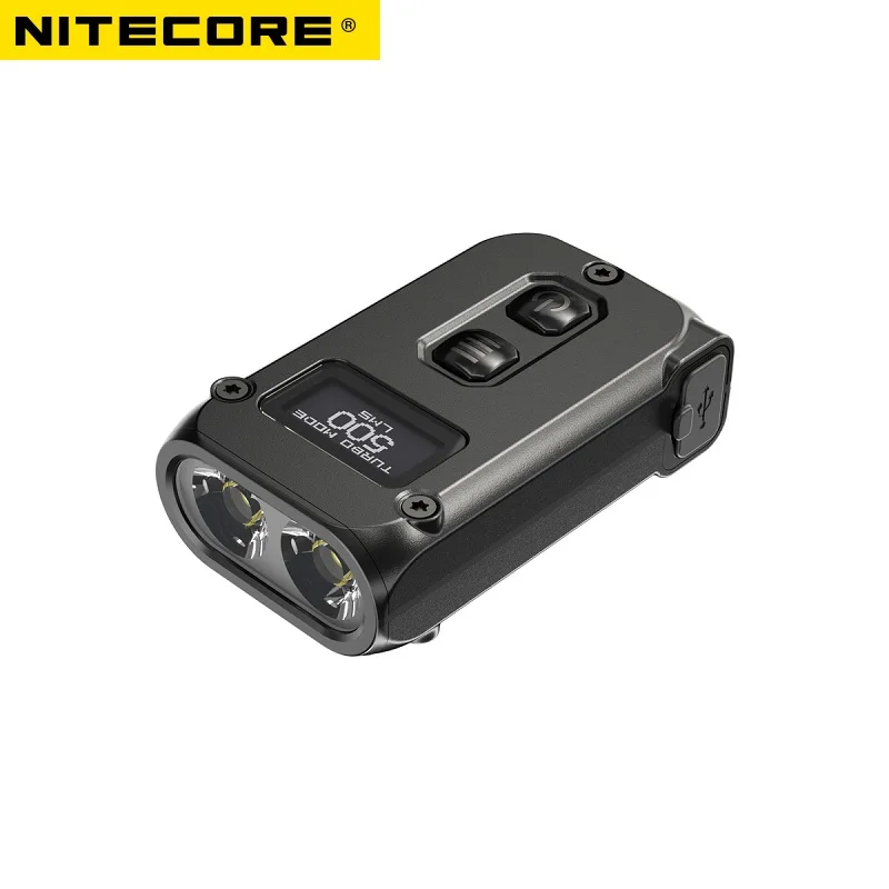 NITECORE TINI2 500 Lumens OLED Smart Dual-Core Key Light, APC Sleep Technology, Long Standby, Using USB Type-C Charging