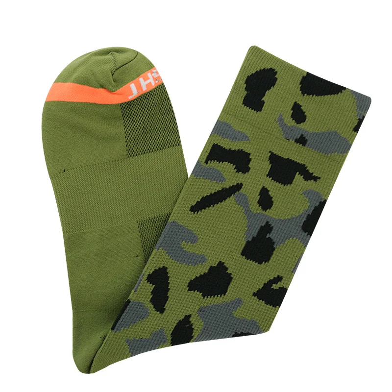 Outdoor Sport Autumn Camouflage Compression Mtb Socks Men Mountain Bike Cycling Socks