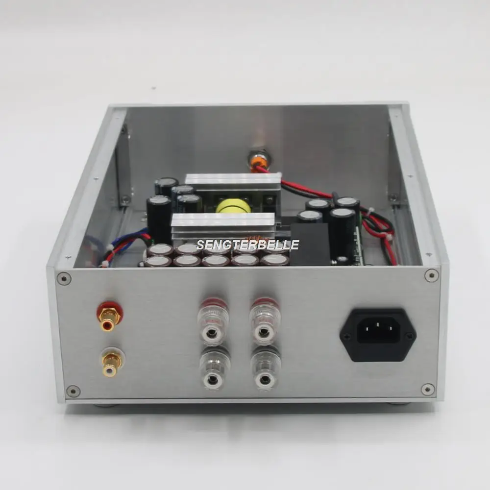 HiFi 800W Class D Audio Stereo Power Amplifier IRS2092+IRFB4227 Silver Home Amp