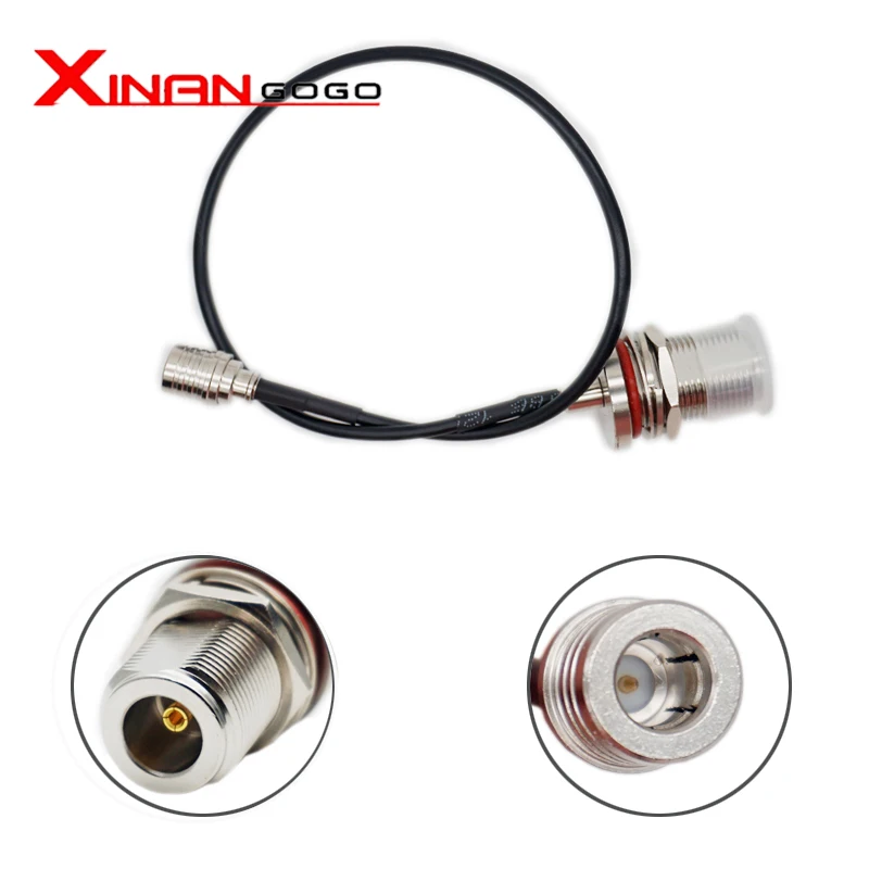  Xinangogo RF cable N female waterproof to QMA male connector lmr100 20-100CM