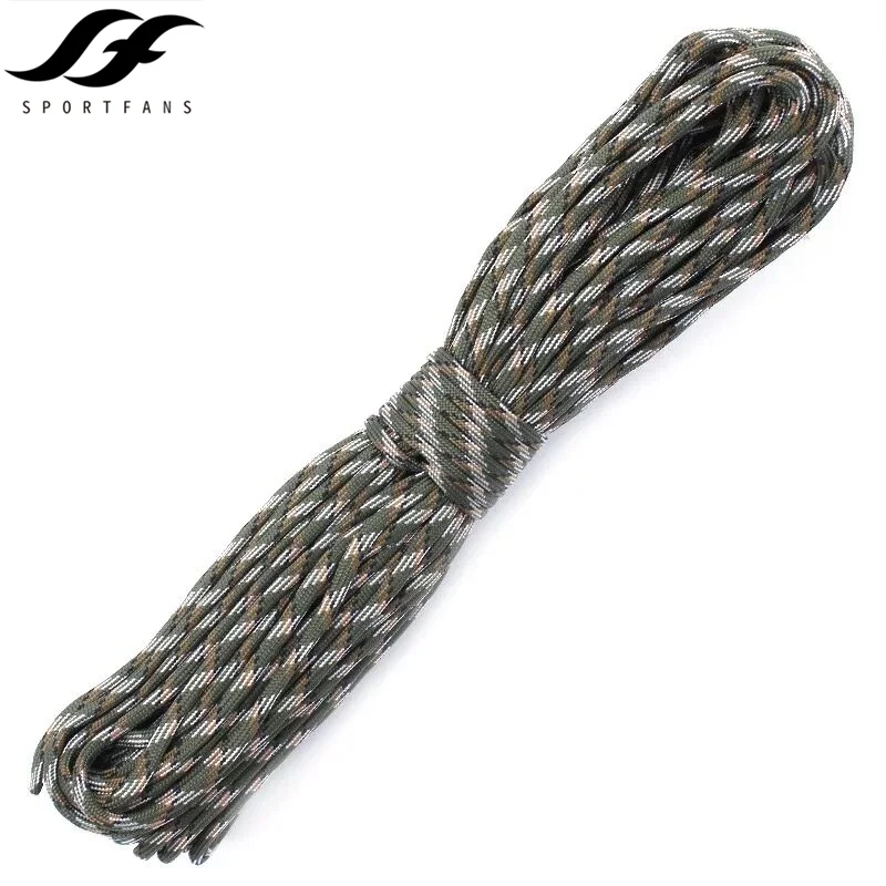 100FT/31M Paracord 550 Camping Parachute Cord Lanyard Rope Mil Spec Type III 7 Strand Climbing Hiking Survival Equipment