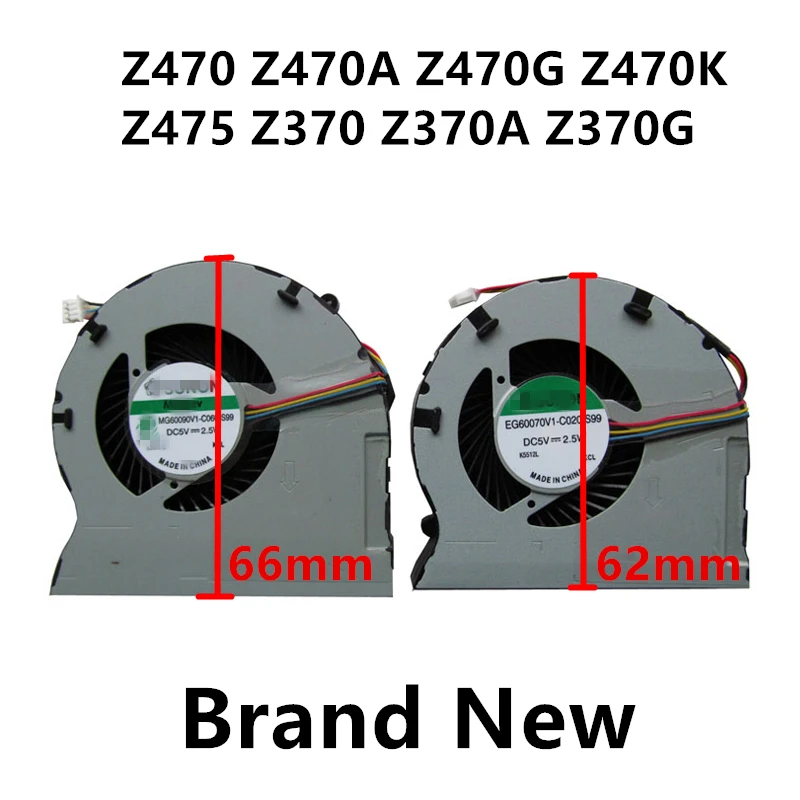 Новый вентилятор охлаждения процессора ноутбука для Lenovo Z470 Z470A Z470G Z470K Z475 Z370A Z370G радиатор медная трубка
